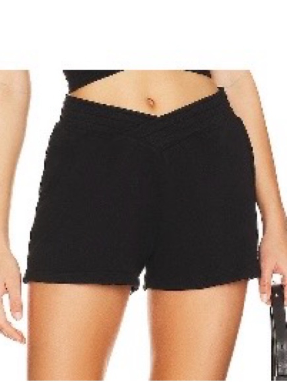Bobi Los Angeles Cross Hem Shorts